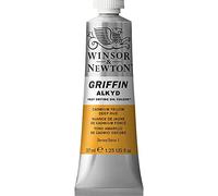 Winsor & Newton Griffin Alkyd - Colore a olio, 37 ml, Giallo di cadmio scuro