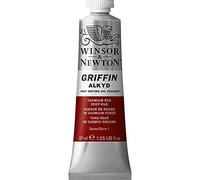 Winsor & Newton Griffin Alkyd - Colore a olio, 37 ml, Rosso di cadmio scuro