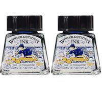 Winsor & Newton Inchiostro di China 14 ml - Blu Oltremare (Confezione da 2)