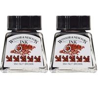 Winsor & Newton Inchiostro di China 14 ml - Marrone noce (Confezione da 2)