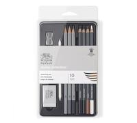 Winsor & Newton Matite - Scatola in Metallo - 10 Pezzi per Schizzo