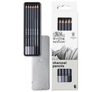 Winsor & Newton Matite Studio Collection - Scatola In Metallo 6 Matite Carboncino