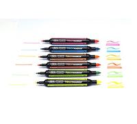 Winsor & Newton NeonMarkers Doppia Punta Fine, Punta Fine con Doppia Punta, Penna a Inchiostro Permanente