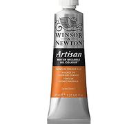 Winsor & Newton Olio Idrosolubile Artisan, Colori a Olio, Senza Solventi, Miscibile con L'acqua, Tubo di 37 ML, Colore Giallo di Cadmio Arancio Imita