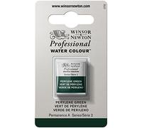 Winsor & Newton Professional - Vernici ad acquerello, vivaci e resistenti alla luce, pigmenti per artisti, 1/2 GODET, colore: Verde Di Perilene