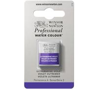 Winsor & Newton Professional - Vernici ad acquerello, vivaci e resistenti alla luce, pigmenti per artisti, 1/2 GODET, colore: Viola Oltremare