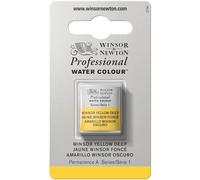 Winsor & Newton Professional - Vernici ad acquerello, vivaci e resistenti alla luce, pigmenti per artisti, 1/2 GODET, colore: Giallo Winsor Scuro