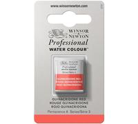 Winsor & Newton Professional - Vernici ad acquerello, vivaci e resistenti alla luce, pigmenti per artisti, 1/2 GODET, colore: Rosso Quinacridone