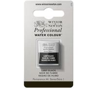 Winsor & Newton Professional - Vernici ad acquerello, vivaci e resistenti alla luce, pigmenti per artisti, 1/2 GODET, colore: Nero Bugia