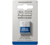 Winsor & Newton Professional - Vernici ad acquerello, vivaci e resistenti alla luce, pigmenti per artisti, 1/2 GODET, colore: Blu Anversa
