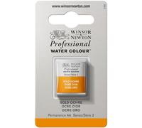 Winsor & Newton Professional - Vernici ad acquerello, vivaci e resistenti alla luce, pigmenti per artisti, 1/2 GODET, colore: Ocra Oro