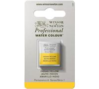 Winsor & Newton Professional - Vernici ad acquerello, vivaci e resistenti alla luce, pigmenti per artisti, 1/2 GODET, colore: Giallo Indiano