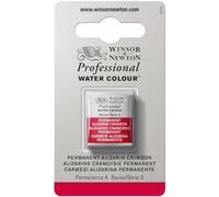 Winsor & Newton Professional - Vernici ad acquerello, vivaci e resistenti alla luce, pigmenti per artisti, 1/2 GODET, colore: Cremisi D'Alizarina Permanente