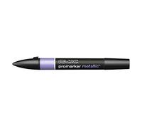 Winsor & Newton ProMarker 0206696 - Pennarello per layout professionale, 2 punte, fine e larga, per disegni, design e layout, viola metallizzato, 1 pezzo (confezione da 1)