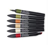 PROMARKER PANTONE PENNARELLI WINSOR&NEWTON SET PAESAGGIO 6 PANTONI MARKER