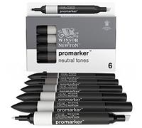 Winsor & Newton ProMarker Twin-Tip Grafico Evidenziatori Neutro Tonalità Set Di