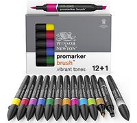 Winsor & Newton Brush Marker - 12 Pennarelli Toni Vibranti pantone