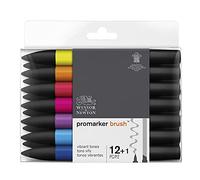 Winsor & Newton Brush Marker - 12 Pennarelli Toni Vibranti pantone