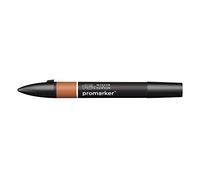 Winsor & Newton ProMarker 0203633 - Pennarello professionale per layout - 2 punte, fine e largo per disegni, design e layout - legno di cedro marrone