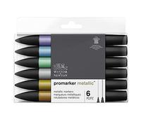 Winsor & Newton Pennarelli grafici, evidenzi, Multicolore, 6 Unità (Confezione da 1)
