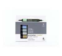 Winsor & Newton Pennarelli grafici, evidenzi, Multicolore, 6 Unità (Confezione da 1)