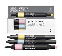 Winsor & Newton Promarker, Set di 3 - Tonalità pastello 2