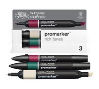 Winsor & Newton Promarker, Set di 3 - Toni ricchi
