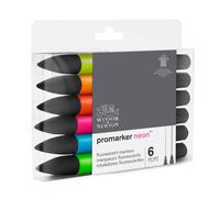 Set Di 6 Colori Di ProMarker Neon Fluorescenti Winsor & Newton