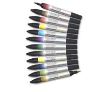 Winsor & Newton ProMarker Watercolour - Tonalità di Base - Set di 12 Pennarelli
