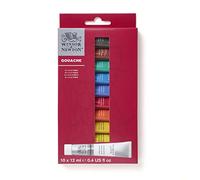 Colori Gouache Winsor&Newton Set 10 Tubetti da 12ml. colori primari tempera