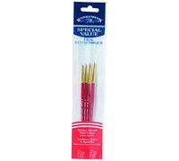 Winsor&Newton - Trousse 3 Pennelli In Martora Manico Corto Tondi N 00, 0, 1