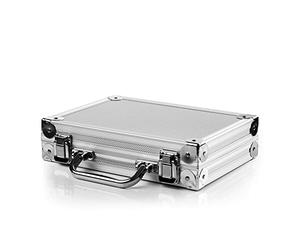 Winsport 8.025,02 Dartkoffer Lusso in Alluminio, Argento