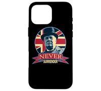 Winston Churchill non si arrende mai Custodia per iPhone 16 Pro Max