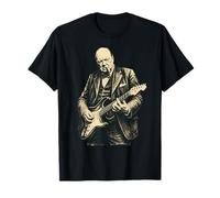 Winston Churchill Suona la Chitarra Rocker Cool Retro Vintage Maglietta