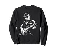 Winston Churchill Suonare Chitarra Design Felpa