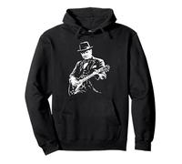 Winston Churchill Suonare Chitarra Design Felpa con Cappuccio