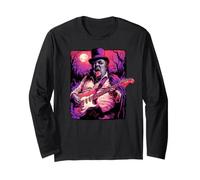 Winston Churchill Vampire Suonare Chitarra British Music Band Maglia a Manica