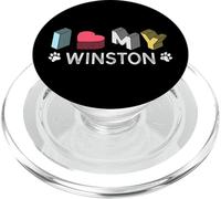 Winston Nome cane personalizzato Winston Pet Lover PopSockets PopGrip per MagSafe
