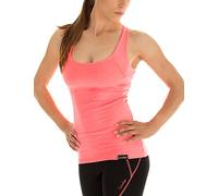 Winston, Top da Donna a Spalline Incrociate, vestibilità Slim, per Tempo Libero e Sport, Donna, WVR25, Corallo Fosforescente, XL