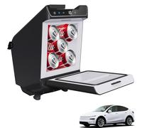 WinTang Frigorifero per auto per Tesla Model Y Juniper, Frigorifero console centrale posteriore per Tesla Model Y 2026 ~ 2025, raffreddamento e riscaldamento, congelatore portatile per campeggio