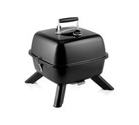Wintem Barbecue 2in1 Elettrico Portatile 2000W - da Barbecue Elettrico a Carbone - Coperchio Dotato di Termometro e Temperatura Regolabile - Griglia Elettrica Rimovibile - Dimensioni 43,5x45x25cm