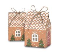 Wintem - Calendario Avvento 2025 con 24 Casette Decorative Riutilizzabili per Dolcetti e Sorprese, Design Elegante Fai da Te, Idea Regalo Natalizia per Famiglie e Bambini