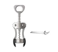 Wintem Cavatappi in Metallo 19.5x6.5cm - Forma Ergonomica per Presa Comoda e Sicura - Compatibile con Tutte le Bottiglie Anche quelle con Tappi a Corona - Facile da Trasporatre e Riporre