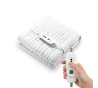 Wintem Comfy Coprimaterasso Termico Scaldaletto Coperta Termica Elettrica con 4 livelli di Temperatura, Telecomando e Timer 8h, Singola 150x80 cm