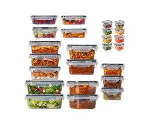 Wintem - Contenitori Ermetici per Alimenti Multimisura Set 24 Pezzi per Frigo e Dispensa, in Plastica PP con Etichette e Penna, Impilabili Salvaspazio per Meal Prep e Conservazione Fresca