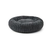 Wintem- Cuccia Cane Interno Donut Antistress Morbida e Lavabile con Fondo Antiscivolo, Design Avvolgente per Relax Profondo, Ideale per Riposo Quotidiano di Cani e Gatti (Grigio Scuro, L Ø 60cm)