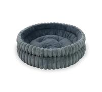 Wintem - Cuccia Cane Interno Rotonda per Cani e Gatti, Divanetto Morbido con Bordi Avvolgenti e Fondo Antiscivolo, Letto Relax 4 Stagioni per Riposo Quotidiano, 60x60x18 cm