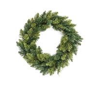 Wintem - Decorazione Natalizia Ghirlanda Verde Ø40 cm con Rami Densi e Realistici per Natale da Parete o Porta, Ideale come Base per Addobbi e Lucine Riutilizzabile e Senza Odore