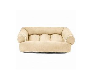 Wintem - Divano 4XL Beige per Cani Morbido con Bordi Rialzati, Cuccia Interno Antistress per Cani e Gatti, Supporto Testa e Collo, Utilizzo Quotidiano, Design Elegante e Lavabile