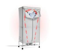 Wintem - Drybox Smart Asciugatrice ad Aria Rettangolare 1000W con Timer 4 Ore, Telo di Copertura e Telecomando, Multiuso come Stendibiancheria Elettrico e Armadio Portatile